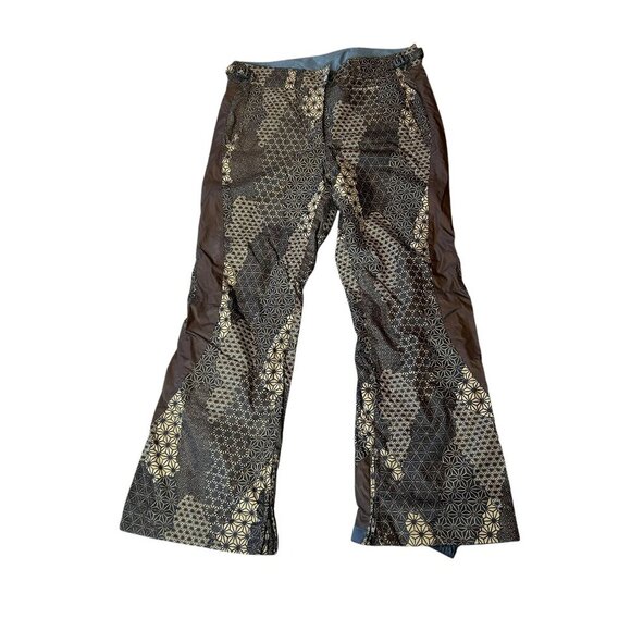 Columbia Boardwear Brown Convert Snowboard Ski Patchwork Pants Size Medium - Picture 1 of 13